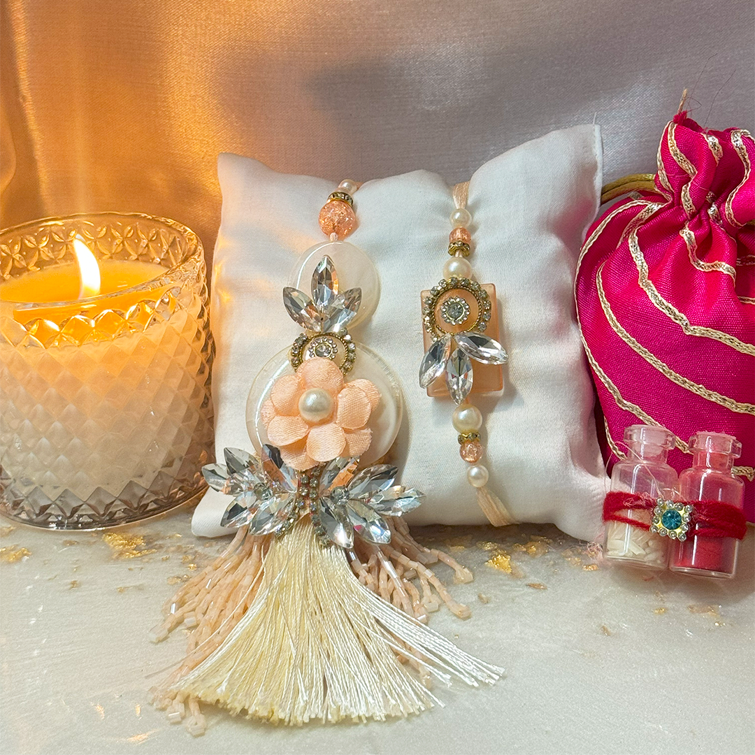 Peach Blooming Lumba Set