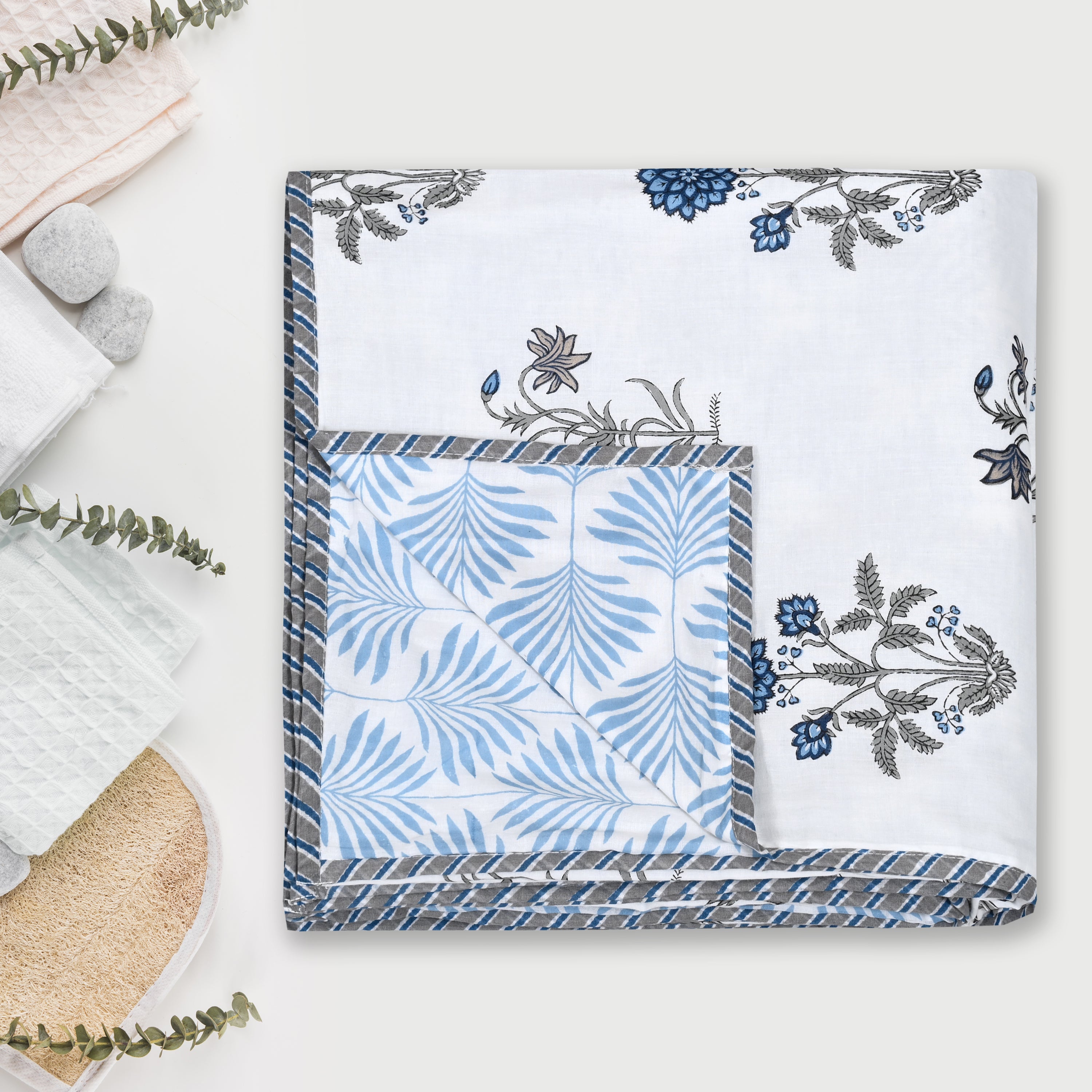 Twilight Botanica Cotton Dohar Printable & Reversible