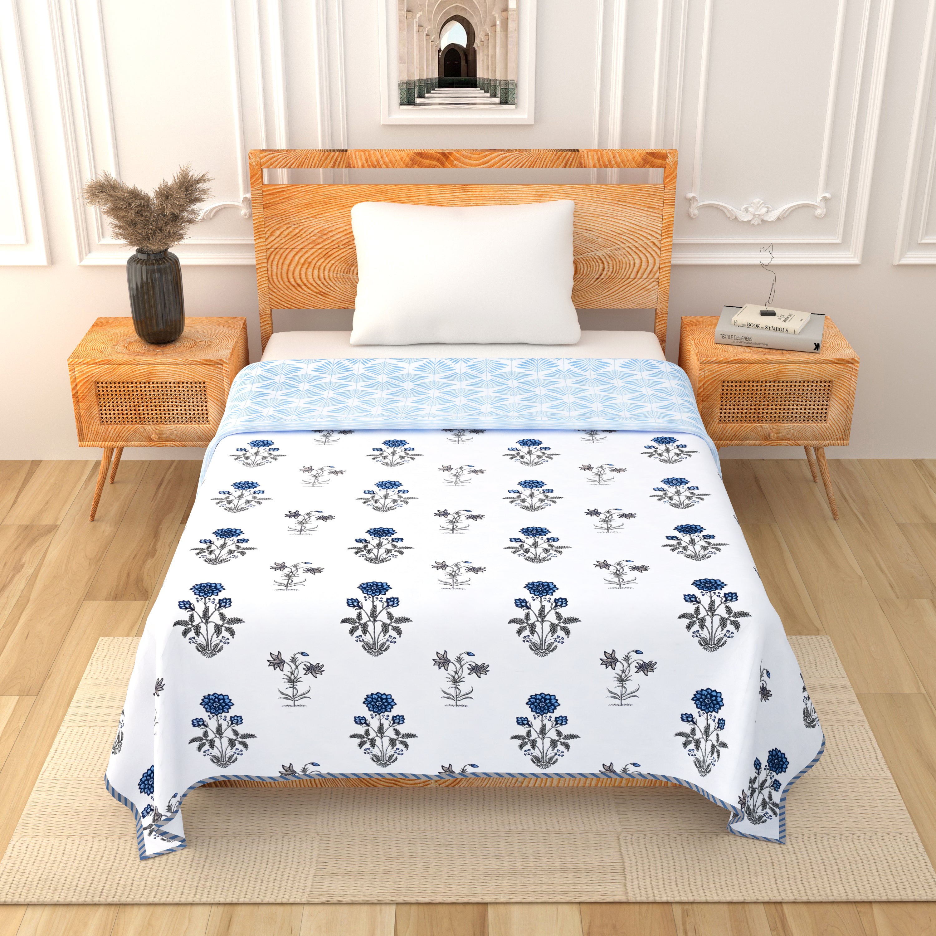 Twilight Botanica Cotton Dohar Printable & Reversible